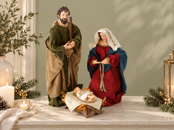 Święta Rodzina – zestaw 3 figur do szopki, do 68 cm