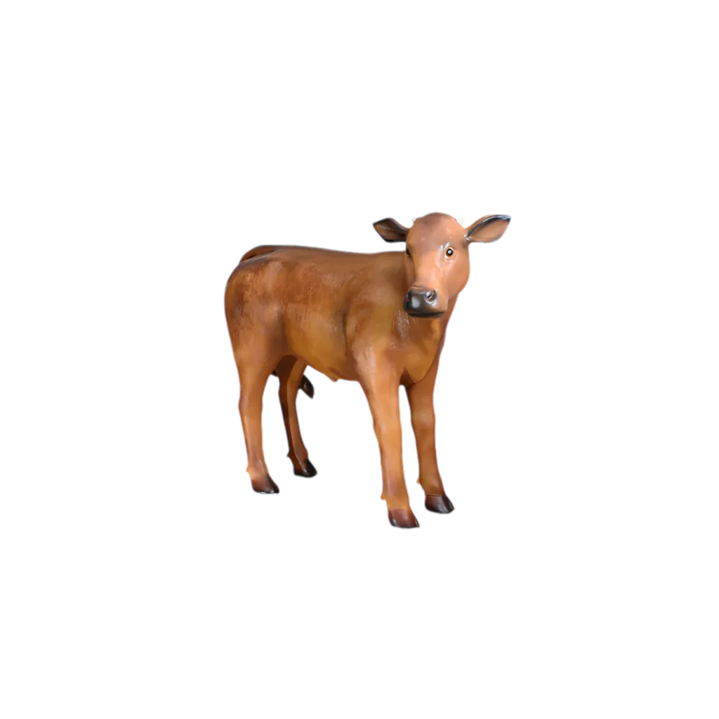 Figura cielęcia stojącego do szopki – rozmiar 126 cm