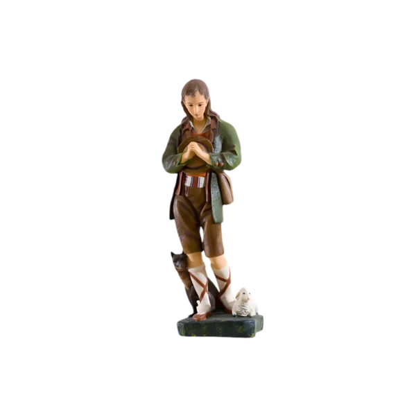 Figura młodzieńca z owcą do szopki – wysokość 81,5 cm