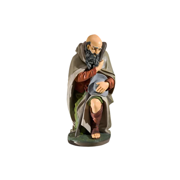Figura pasterza z kijem do szopki – rozmiar 44 cm