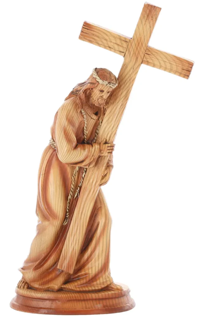 Figura Jezusa z krzyżem 19 × 9 × 31,5 cm