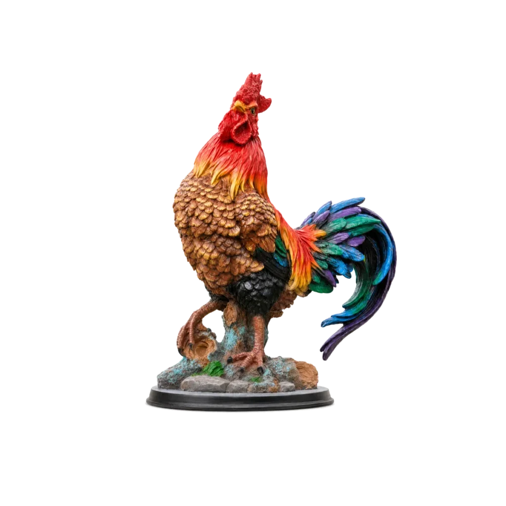 Figura koguta do szopki 30 × 15 × 38 cm