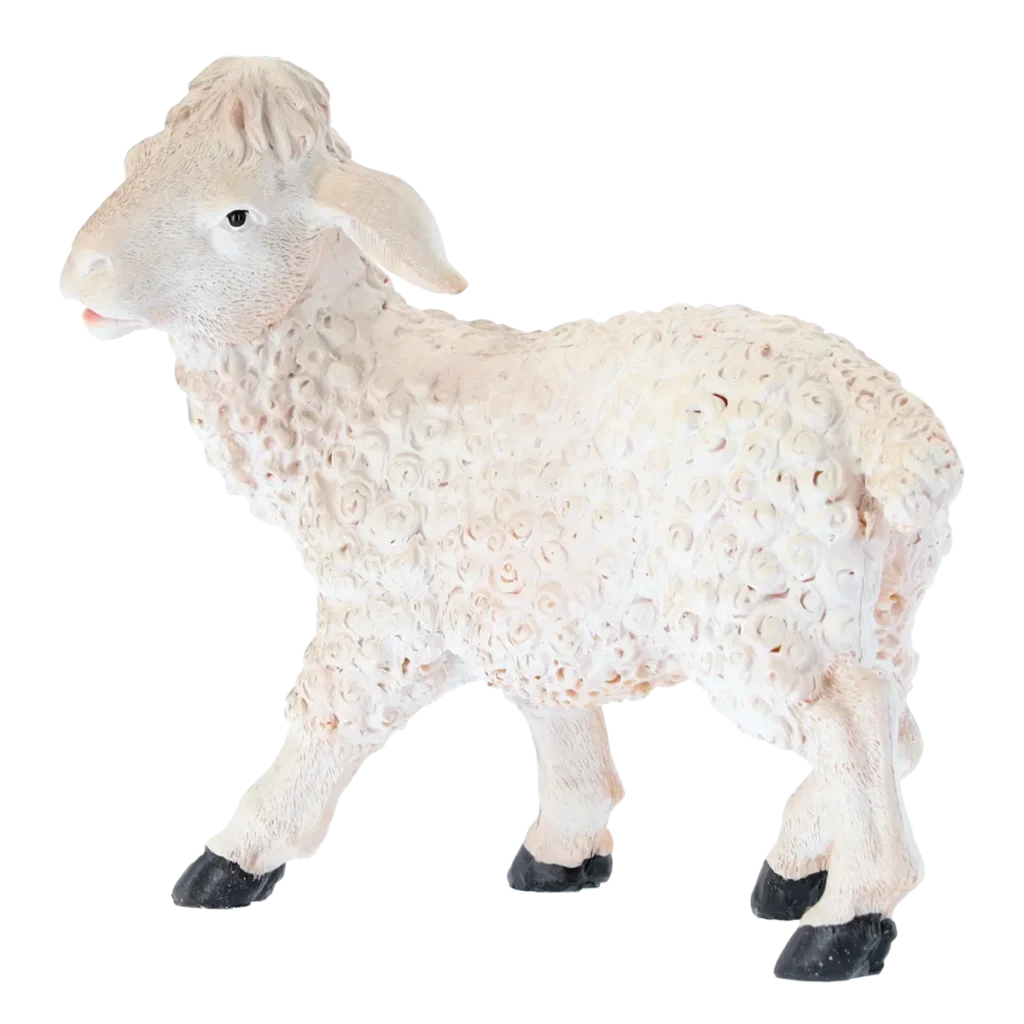 Figura owcy do szopki 14 × 25 × 22 cm (do figur 76,2 cm)