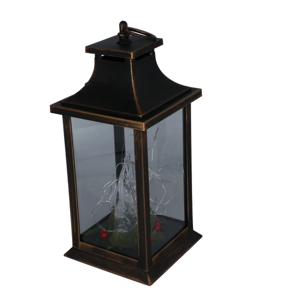 Lampion LED 14 × 14 × 30 cm ze Świętą Rodziną