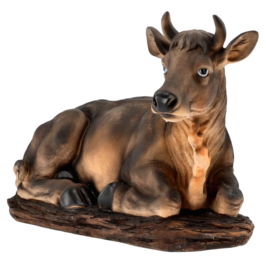 Figura krowy do szopki 25 × 57 × 40 cm (do figur 106,68 cm)