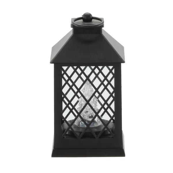Lampion LED 10,5 × 10,5 × 19 cm z choinką