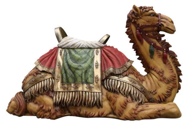 Figura klęczącego wielbłąda do szopki 145 × 56 × 86 cm (do zestawu 150 cm - 160 cm)